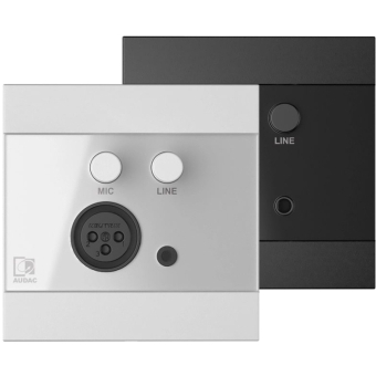 AUDAC WP210/W - Panou de control - microfon și linie 80 x 80mm/ Alb #3