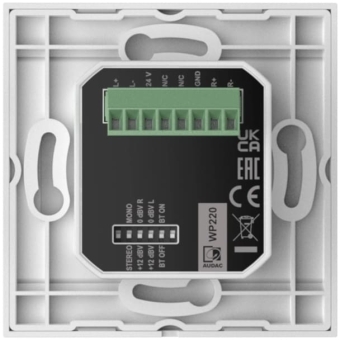 AUDAC WP220/W - Panou de control - receiver Bluetooth 80 x 80 mm/ Alb #3