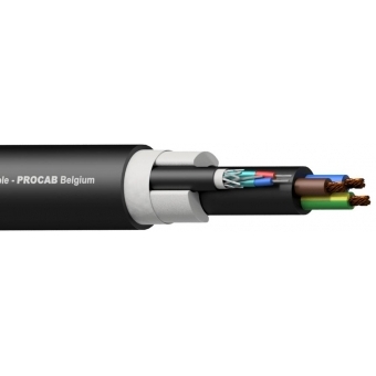 PROCAB PAC251/1 - Cablu de alimentare semnal echilibrat/ DMX-AES și 3G2.5 - 100 metri