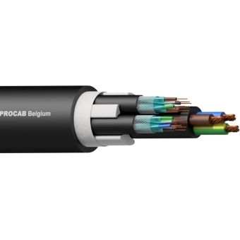 PROCAB PNC2527/3 - Cablu hibrid de alimentare/ rețea 2 x CAT7 S/FTP și 3G2.5/ 300 metri