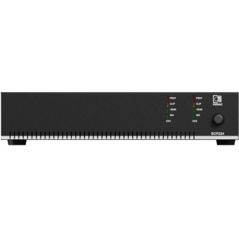Audac SCP224 - Amplificator de putere compact cu două canale - 2 x 240W @ 4 Ohm - 480W @ 70/100V