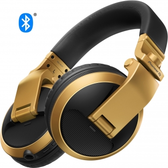 Pioneer DJ HDJ-X5BT-N Căști pentru DJ, cu funcționalitate Bluetooth® (auriu)