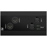 AUDAC NWP222/B - Panou rețea Dante™/AES67 - 2 x intrare și ieșire XLR + BT (4 x 2 canale)/ Negru
