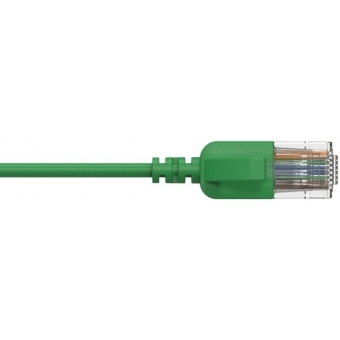 CSD560G/0.15 - Slimline networking cable - CAT6A RJ45 - RJ45 U/UTP - Green version - 0.15 meter