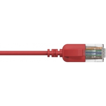 CSD560R/0.5 - Slimline networking cable - CAT6A RJ45 - RJ45 U/UTP - Red version - 0.5 meter