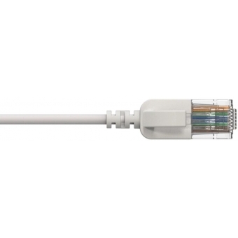 CSD560W/2 - Slimline networking cable - CAT6A RJ45 - RJ45 U/UTP - White version - 2 meter