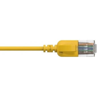 CSD560Y/0.3 - Slimline networking cable - CAT6A RJ45 - RJ45 U/UTP - Yellow version - 0.3 meter