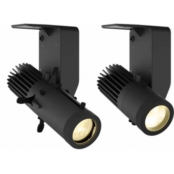 Prolights EclDisplay DATVWB - Spot LED alb variabil de 33 W, cu control DMX, Dali T6, reglaj / Negru