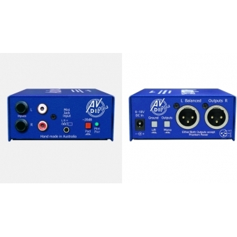 Audibox AV-DI Plus Stereo Audiovizual Active Direct Box Unitate cu două canale #3