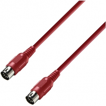 Adam Hall Cables 3 STAR MIDI 0300 RED - Midi Cable 5-pole | 3 m #1