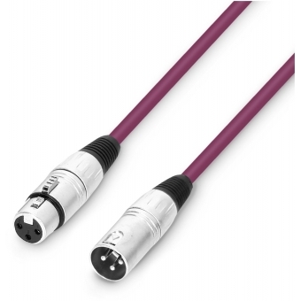 Adam Hall Cables 3 STAR MMF 0100 PUR - Microphone Cable XLR female x XLR male | 1 m