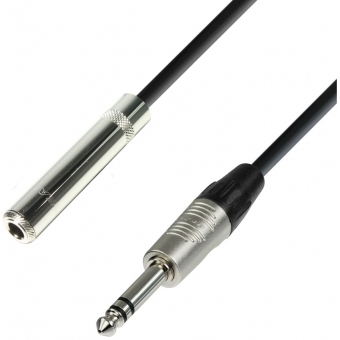 Adam Hall Cables 4 STAR BOV 0150 - Balanced Cable REAN® Jack female TRS x Jack TRS | 1.5 m