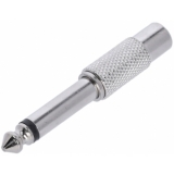 Adam Hall Connectors 4 STAR A RF2 JM2 - Adapter RCA female to 6.3 mm jack mono male