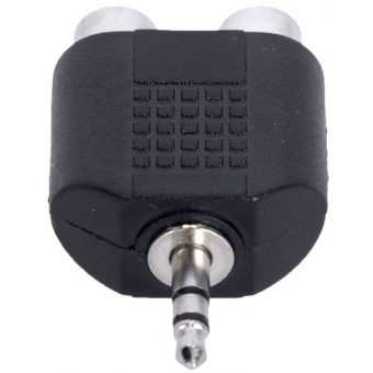 Adam Hall Connectors 4 STAR AY RF2 MM3 - Y-adapter 2 x RCA female to 3.5 mm jack TRS male #6