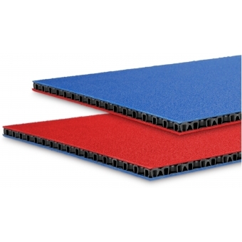 Adam Hall Hardware 0594 BLUR - SolidLite® PP sheet blue / red 9.4 mm, 2500 x 1250 mm #9