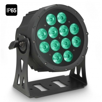 Cameo FLAT PRO® 12 IP65 - 12 x 10 W FLAT LED Outdoor RGBWA PAR Light in Black Housing #1