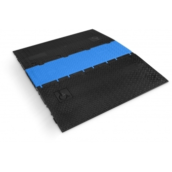 Defender MIDI 5 2D BLU - Midi 5 2D module system for wheelchair ramp and wheelchair accessible transition - middle part blue lid #15