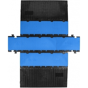 Defender MIDI 5 2D BLU - Midi 5 2D module system for wheelchair ramp and wheelchair accessible transition - middle part blue lid #8