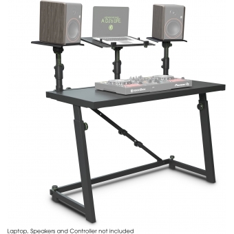 Gravity FDJT 01 - DJ Desk with Adjustable Loudspeaker and Laptop Trays #10
