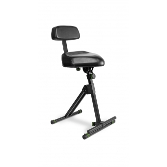 Gravity FM SEAT1 BR - Height Adjustable Stool with Foot and Backrest #4