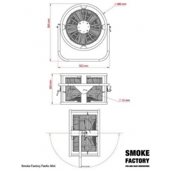 Smoke Factory FanAx Mini - Ventilator/ Masina de vant 150W #4