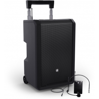 LD Systems ANNY® 10 BPH B5 - Sistem PA Bluetooth® portabil de 10” cu mixer și 1 microfon headset (inclusiv bodypack)/ 584 - 608 MHz