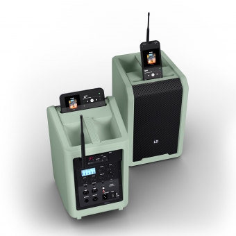 LD Systems ANNY® 8 BPH B6 GN - Boxa PA Bluetooth® portabila cu mixer și 1 microfon headset (inclusiv bodypack), Adventure Green/ 655 - 679 MHz #14