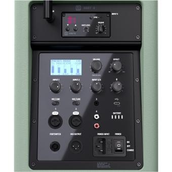 LD Systems ANNY® 8 BPH B6 GN - Boxa PA Bluetooth® portabila cu mixer și 1 microfon headset (inclusiv bodypack), Adventure Green/ 655 - 679 MHz #6