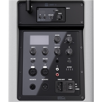 LD Systems ANNY® 8 HHD B5 W -   Boxa PA Bluetooth® portabila cu mixer, 1x receptor, 1x microfon wireless, 584 - 608 MHz/ Alb #5