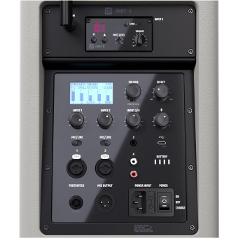LD Systems ANNY® 8 HHD B8 G - Boxa PA Bluetooth® portabila cu mixer, 1x receptor, 1x microfon wireless, 823 - 832 MHz, 863 - 865 MHz/ Urban Grey #6