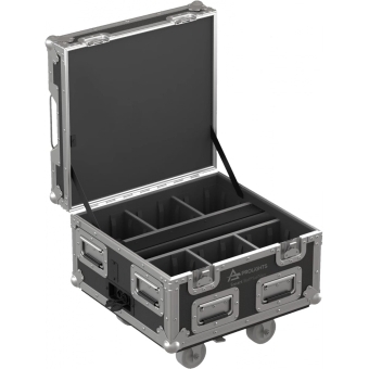 Prolights Smart BatPlusNEOPack- Pachet 6 Uplighter SMARTBATPLUSNEO, flight case/ Chrome #9