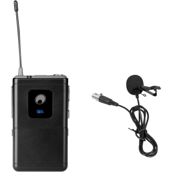 OMNITRONIC UHF-E Series Bodypack 527.5MHz + Lavalier Microphone