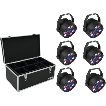 EUROLITE Set 6x LED PARty Spot + Case TDV-1