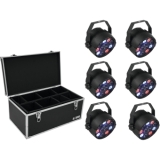 EUROLITE Set 6x LED PARty Spot + Case TDV-1