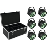 EUROLITE Set 6x LED PARty TCL Spot + Case TDV-1