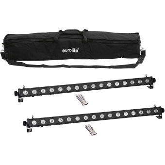 EUROLITE Set 2x LED PIX-16 QCL Bar + Soft Bag