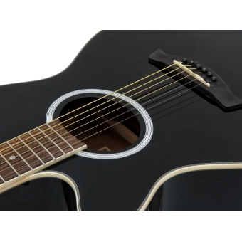 DIMAVERY AW-400 Western Guitar LH, black #3