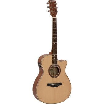 DIMAVERY AW-420 Western guitar, Sapele, nature