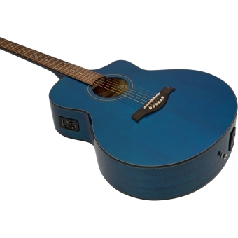 DIMAVERY STW-50 Western Guitar,blue #3