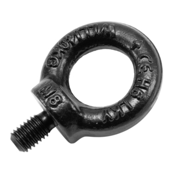 SAFETEX Eye Bolt M8/13mm, black galvanized drop forged