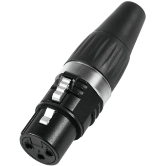 HICON XLR plug 3-pin HI-X3CF-BLK
