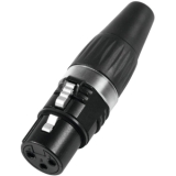HICON XLR plug 3-pin HI-X3CF-BLK