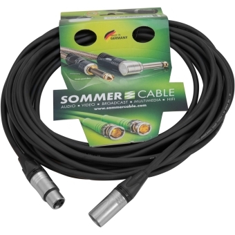 SOMMER CABLE XLR cable 3-pin 10m bk Neutrik #3