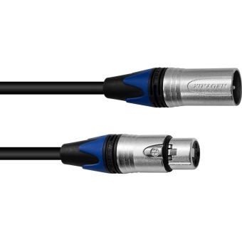 PSSO XLR Cable COL 3-pin 5m bk Neutrik