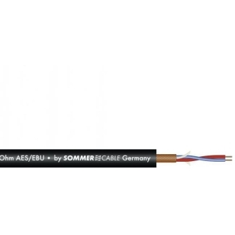 SOMMER CABLE Microphone Cable AES/EBU 2x0.14 100m bk SC-Micro-Stage