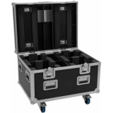 ROADINGER Flightcase 4x LED TMH-X4 with wheels