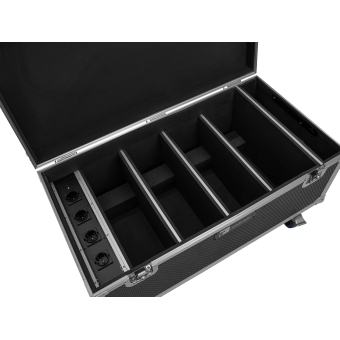 ROADINGER Flightcase 4x AKKU Multiflood IP 8x10W RGBW Wash CRMX with charging function #4