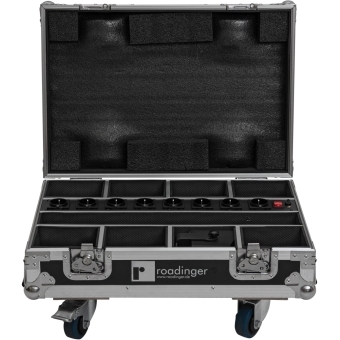 ROADINGER Flightcase 8x AKKU Mini IP UP-4 QCL Spot MK2 with charging function #4