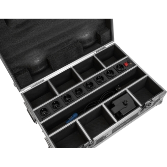 ROADINGER Flightcase 8x AKKU Mini IP UP-4 QCL Spot MK2 with charging function #5