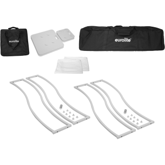 EUROLITE 2x Stage Stand 150cm curved incl. Cover and Bag, white #2